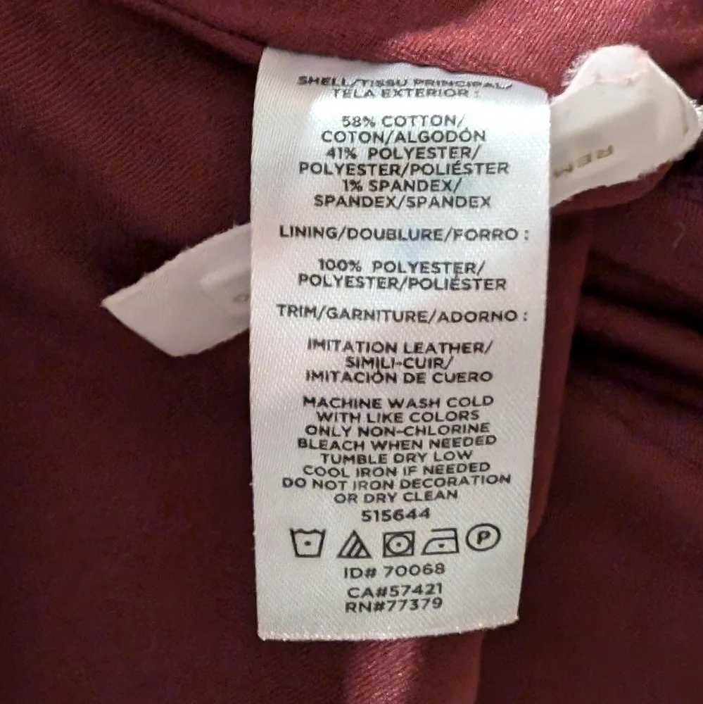 Ann Taylor burgundy dress size 6 - Picture 9 of 9